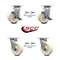 Service Caster 6 Inch Nylon Caster Set with Roller Bearing 4 Swivel Lock 2 Brake SCC-30CS620-NYR-TLB-BSL-2-BSL-2 - alternate 2